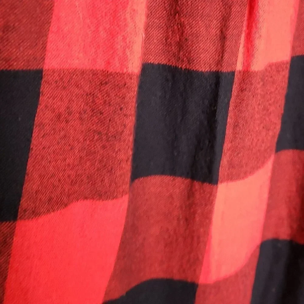 Harper Canyon Girls Buffalo Check Red Flannel Dress 6